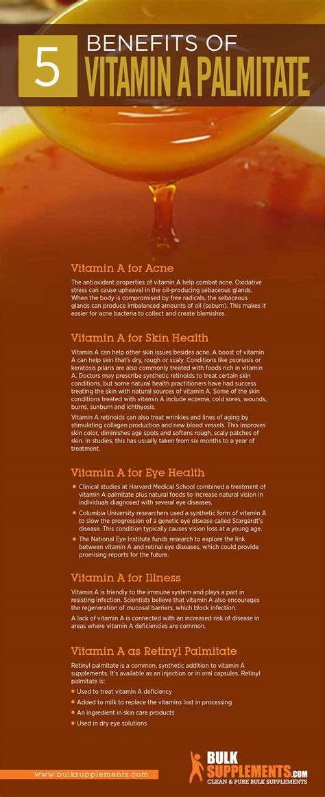 vitamin a palmitate solubility.